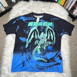 YUGIOH BLUE EYES WHITE DRAGON SHIRT YU GI OH ANIME SHIRT BOXLUNCH